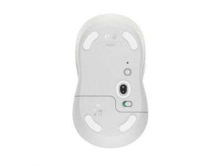 Mouse Logitech Signature M650, Sem Fio/Bluetooth, 2000 DPI, 5 Botões, SilentTouch, Branco, 910-006252