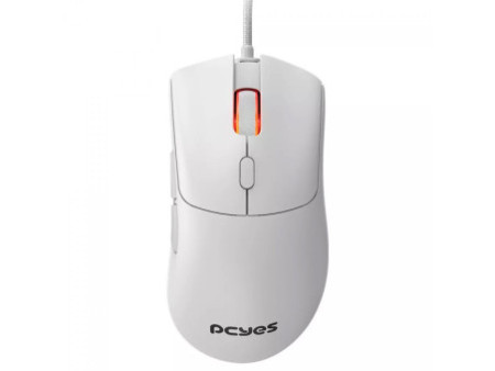 Mouse Gamer PCYes Hydrus White Ghost, 12400 DPI, PWM 3327, 6 Botões, Branco, PMGHWG