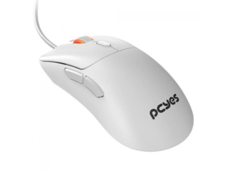 Mouse Gamer PCYes Hydrus White Ghost, 12400 DPI, PWM 3327, 6 Botões, Branco, PMGHWG