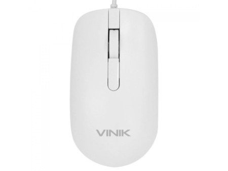 Mouse Vinik Dynamic Slim, 1600 DPI, 3 Botões, Branco, DM126B