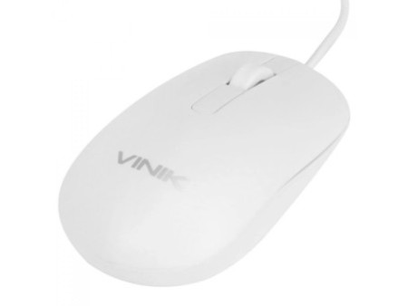 Mouse Vinik Dynamic Slim, 1600 DPI, 3 Botões, Branco, DM126B