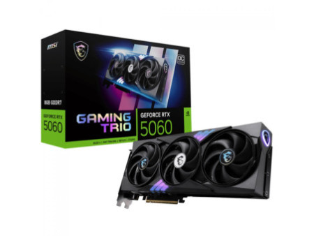 Placa de Vídeo MSI NVIDIA GeForce RTX 5060 Gaming Trio OC, 8GB, GDDR7, DLSS, Ray Tracing, 912-V537-021