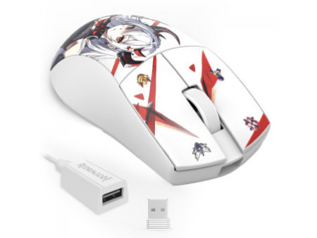 Mouse Gamer Redragon King Pro Eisa, Wireless/Bluetooth, 26000 DPI, 5 Botões, Sensor PAW3395, Branco, M916AK-PRO