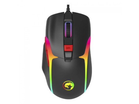 Mouse Gamer Marvo M360, RGB, 12000DPI, USB, 7 Botões, Preto