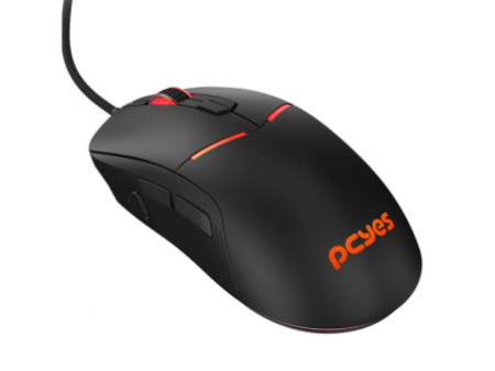 Mouse Gamer PCYes Argus, RGB, 12400 DPI, PWM 3327, 8 Botões, Preto, PMGABV