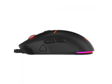 Mouse Gamer PCYes Argus, RGB, 12400 DPI, PWM 3327, 8 Botões, Preto, PMGABV