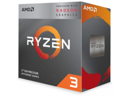 Processador AMD Ryzen 3 3200G, 3.6GHz (4.0GHz Turbo), 4-Cores 4-Threads, Cooler Wraith Stealth, AM4, YD3200C5FHBOX