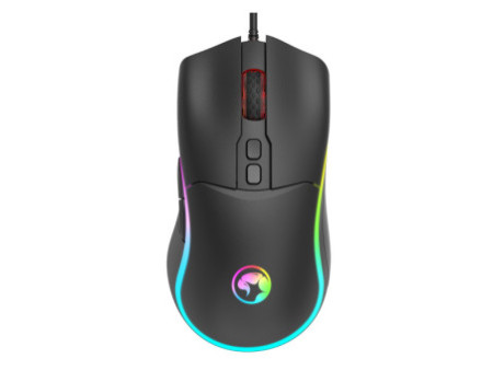 Mouse Gamer Marvo M358, 7200 DPI, 7 Botões, RGB, Black