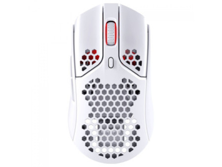 Mouse Gamer HyperX Pulsefire Haste, Wireless, RGB, 16000 DPI, 6 Botões, PAW 3335, Branco, 4P5D8AA