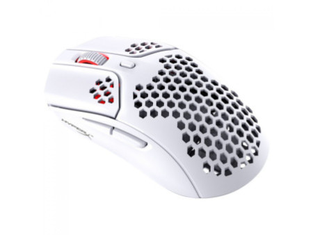 Mouse Gamer HyperX Pulsefire Haste, Wireless, RGB, 16000 DPI, 6 Botões, PAW 3335, Branco, 4P5D8AA