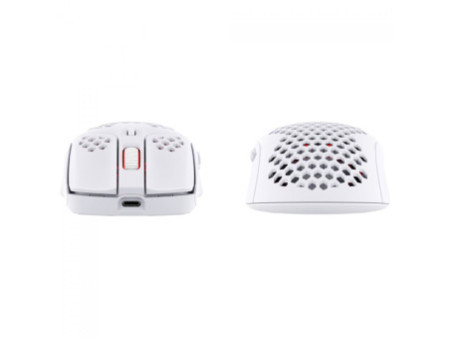 Mouse Gamer HyperX Pulsefire Haste, Wireless, RGB, 16000 DPI, 6 Botões, PAW 3335, Branco, 4P5D8AA