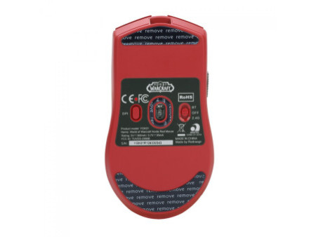 Mouse Gamer Redragon King Pro World of Warcraft Horda, Wireless, Bluetooth, 26000 DPI, PMW3395, 5 Botões Programáveis, Vermelho
