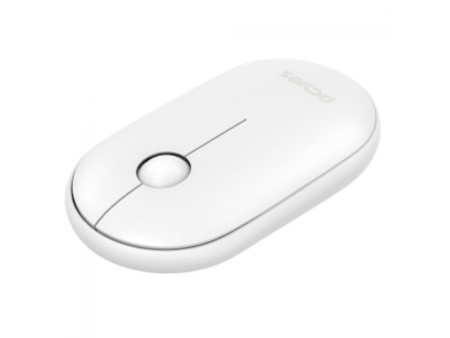 Mouse PCYes College, Wireless/Bluetooth, 1600 DPI, 3 Botões, Branco, PMCWMDSCW