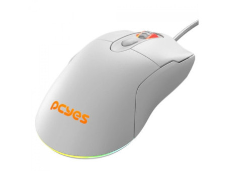 Mouse Gamer PCYes Malus White Ghost, RGB, 12400 DPI, PWM 3327, 6 Botões, Branco, PMGMWG
