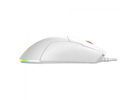 Mouse Gamer PCYes Malus White Ghost, RGB, 12400 DPI, PWM 3327, 6 Botões, Branco, PMGMWG