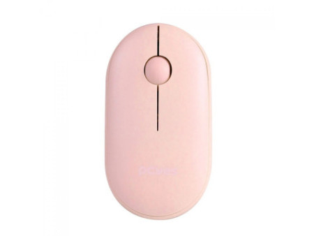 Mouse PCYes College, Wireless/Bluetooth, 1600 DPI, 3 Botões, Rosa, PMCWMDSCP