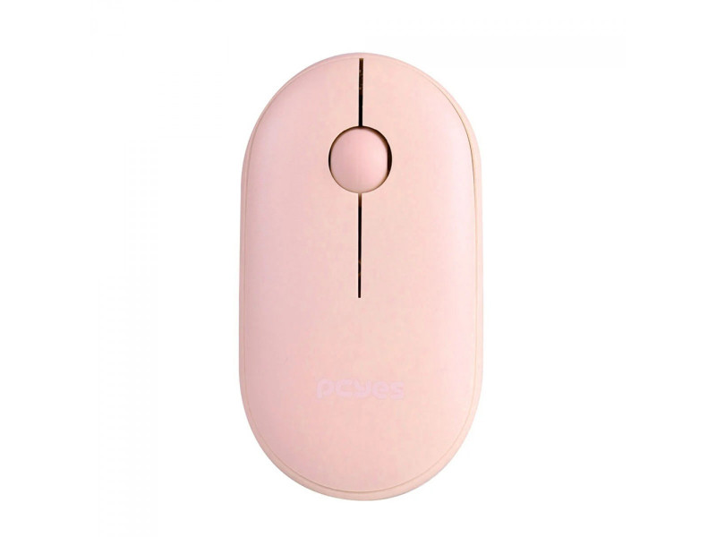 Mouse PCYes College, Wireless/Bluetooth, 1600 DPI, 3 Botões, Rosa, PMCWMDSCP