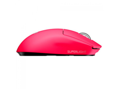 Mouse Gamer Logitech G Pro X Superlight, Sem Fio, 25.400 DPI, Sensor Hero, 5 Botões, Magenta, 910-005955