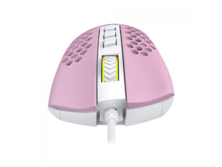Mouse Gamer Redragon Storm, RGB, 12400 DPI, 8 Botões Programáveis, Pink/White, M808PW-RGB