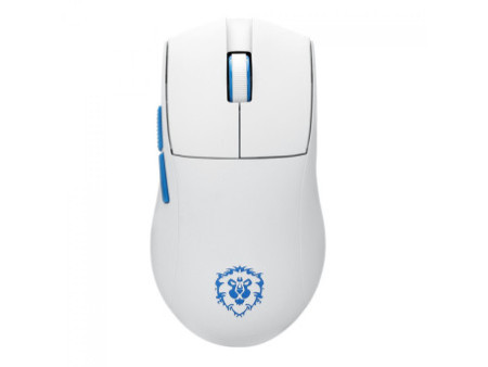 Mouse Gamer Redragon King Pro World of Warcraft Aliança, Wireless, Bluetooth, 26000 DPI, PMW3395, 5 Botões Programáveis, Branco