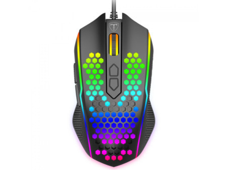 Mouse Gamer T-Dagger Imperial V4, RGB, 10000 DPI, 10 Botões, Preto, T-TGM310RGB V4