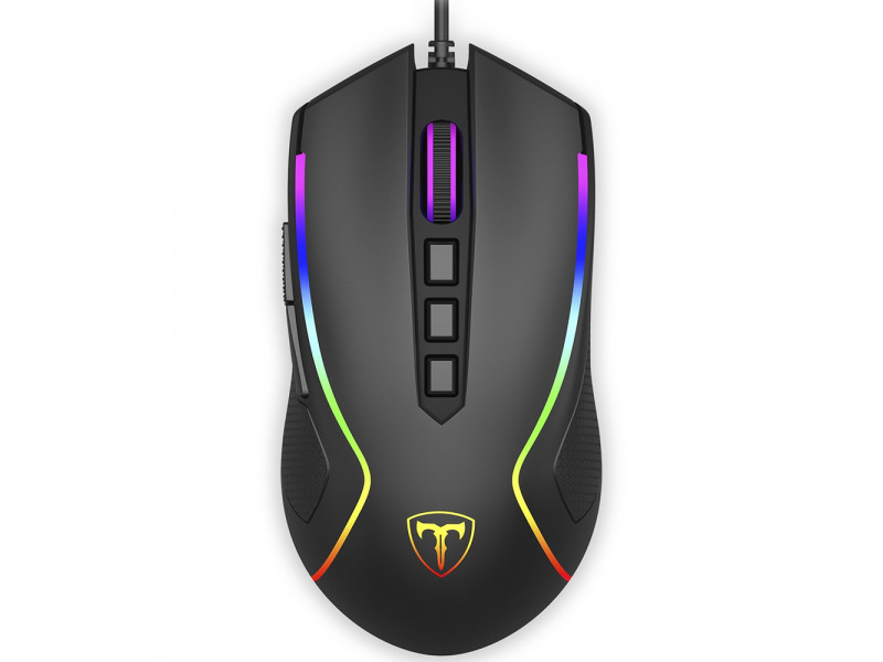 Mouse Gamer T-Dagger Darkangel V3, RGB, 4000 DPI, 8 Botões, Preto, T-TGM209 V3