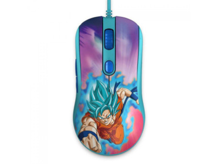 Mouse Gamer Akko, Dragon Ball Super, Super Saiyan Blue, 12400 DPI, 5 Botões Pragramáveis, Akko AG325