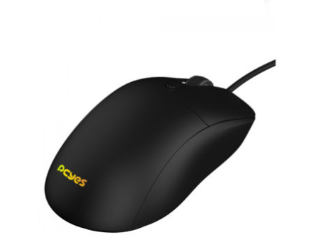 Mouse Gamer PCYes Basaran Black Vulcan, RGB, 12400 DPI, PWM 3327, 6 Botões, Preto, PMGBRBV