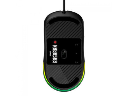Mouse Gamer PCYes Basaran Black Vulcan, RGB, 12400 DPI, PWM 3327, 6 Botões, Preto, PMGBRBV