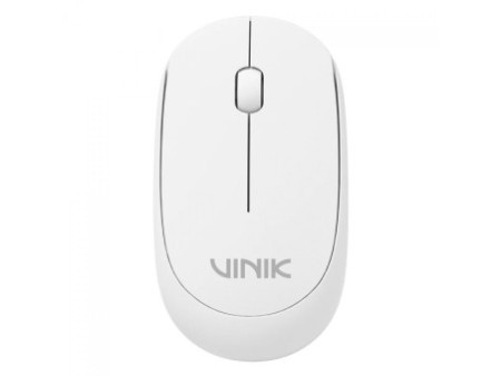 Mouse Vinik Feather VF120, Wireless, 1200 DPI, 3 Botões, Branco