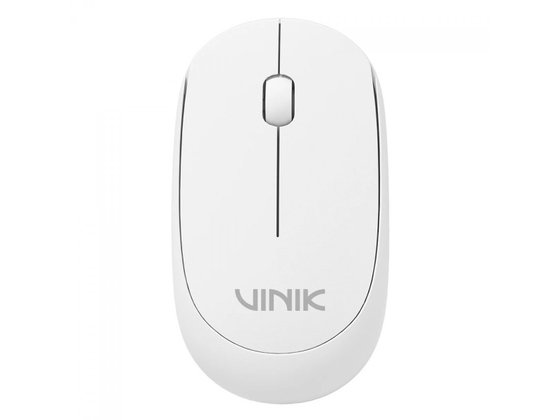 Mouse Vinik Feather VF120, Wireless, 1200 DPI, 3 Botões, Branco