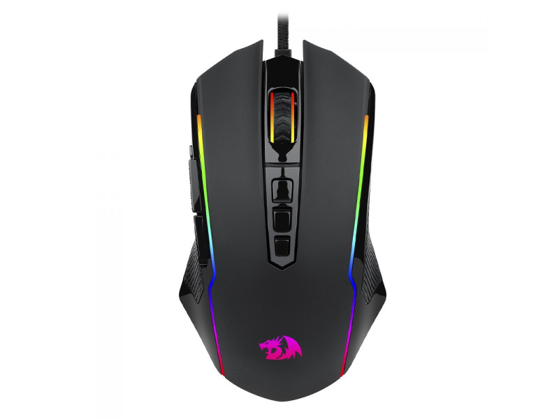 Mouse Gamer Redragon Ranger Basic, RGB, 4000 DPI, PAW3104, 9 Botões Programáveis, Black, M910-K