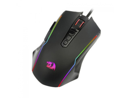 Mouse Gamer Redragon Ranger Basic, RGB, 4000 DPI, PAW3104, 9 Botões Programáveis, Black, M910-K