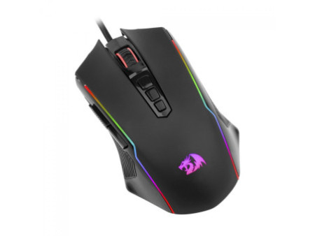 Mouse Gamer Redragon Ranger Basic, RGB, 4000 DPI, PAW3104, 9 Botões Programáveis, Black, M910-K