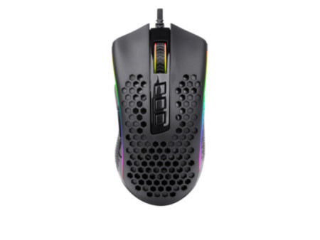Mouse Gamer Redragon Storm, 12400DPI, 7 Botões Programáveis, RGB, Black, M808-RGB