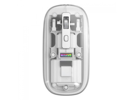 Mouse Gamer Marvo M810W WH, Wireless, 1600 DPI, Branco