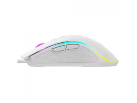 Mouse Gamer Havit MS1034, RGB, 4800DPI, USB, 7 Botões, Branco