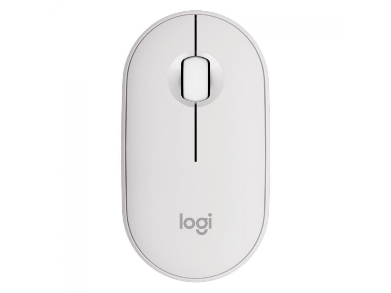 Mouse Logitech Pebble 2 M350s, Sem Fio, Bluetooth, Branco, 910-007047