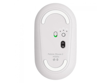Mouse Logitech Pebble 2 M350s, Sem Fio, Bluetooth, Branco, 910-007047