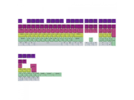 Keycaps Akko Rainbow Gradiant , OEM, PBT, ANSI, 132 Teclas