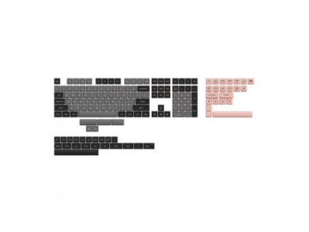 Keycaps Akko Black & Pink, ASA-Low, PBT, ANSI, 155 Teclas