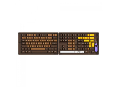 Keycaps Akko Chocolate, ASA, PBT, ANSI, 178 Teclas