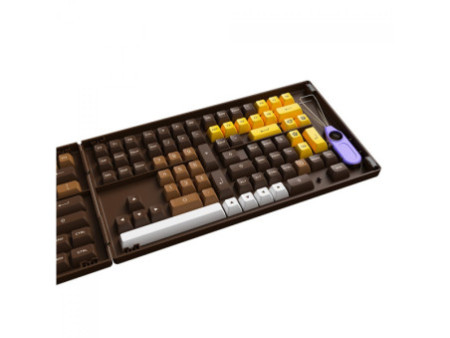 Keycaps Akko Chocolate, ASA, PBT, ANSI, 178 Teclas