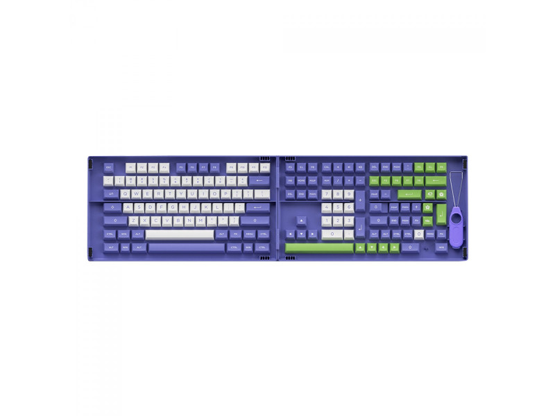 Keycaps Akko Very Peri, ASA, PBT, ANSI, 197 Teclas