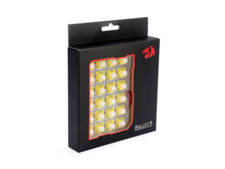 Switch Para Teclado Mecânico Redragon, Tactile, Kit Com 24 Unidades, Bullet B, A113B