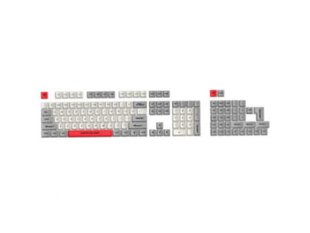 Keycaps Havit Gamenote, PBT, 137 Teclas, Branco, Cinza e Vermelho, KC001 PBT
