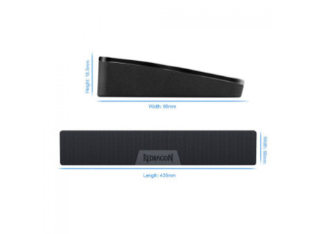 Apoio De Pulso Para Teclado Redragon Meteor P039, 435x66X18.5mm, Black