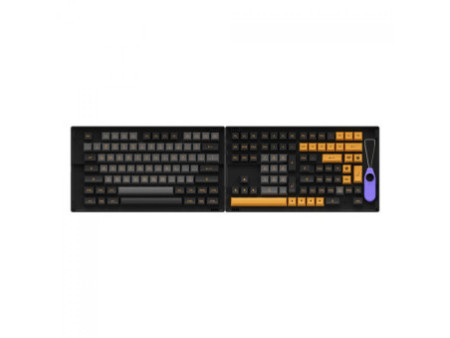 Keycaps Akko Black & Bronze, ASA, PBT, ANSI, 158 Teclas