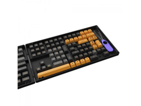 Keycaps Akko Black & Bronze, ASA, PBT, ANSI, 158 Teclas