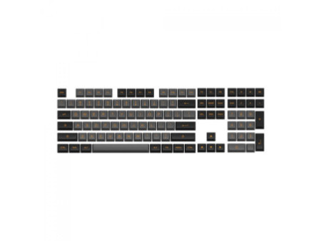 Keycaps Akko Black & Bronze, ASA, PBT, ANSI, 158 Teclas